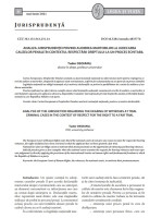 Analiza jurisprudenței privind audierea martorilor la judecarea cauzelor penale în contextul respectării dreptului la un proces echitabil